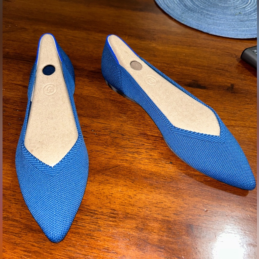 Rothys The Point Ballet Flat in Blue Size 9